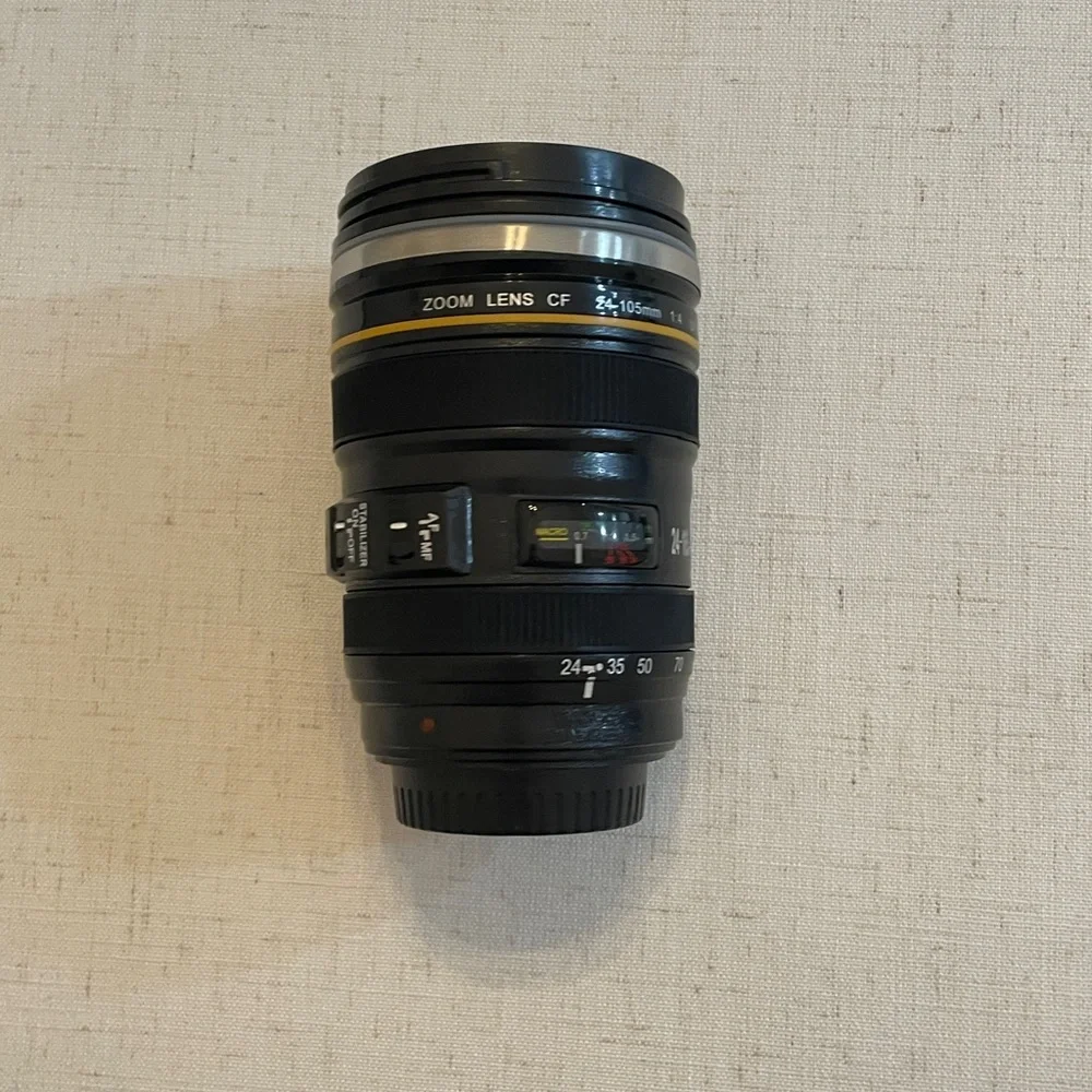 ➡️ Tmango Camera Lens Mug - Black and Brown